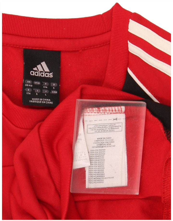 Adidas muška trenirka UK 38/40 poliester srednje crvene boje