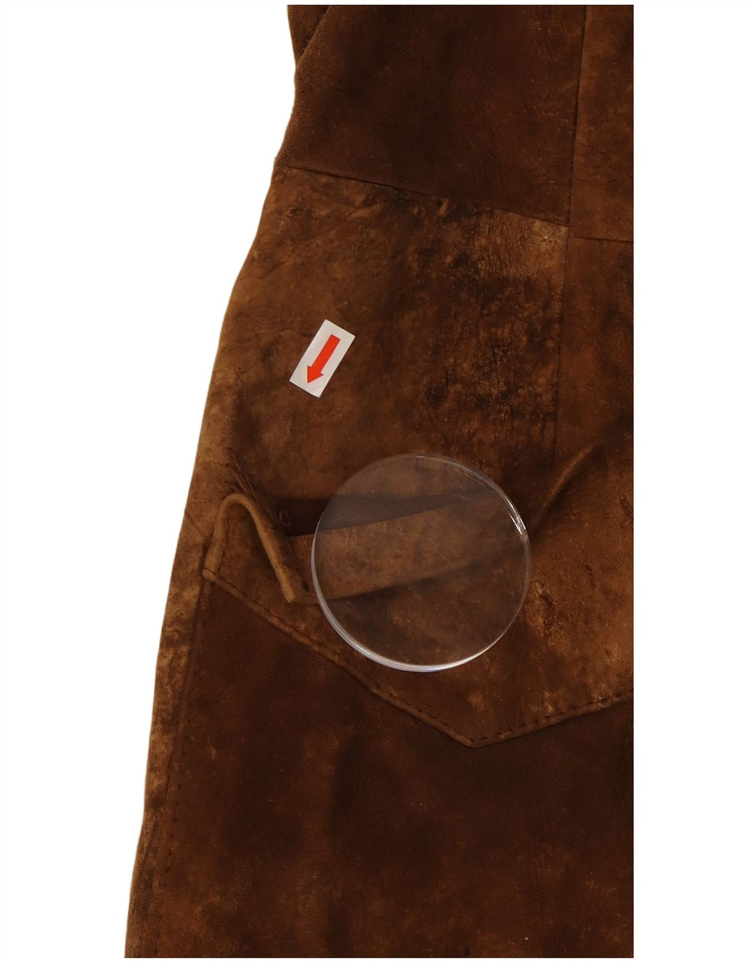 Vintage ženski kaput od brušene kože UK 10 Small Brown