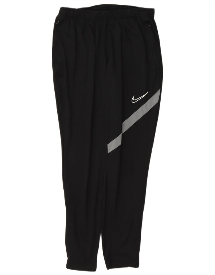Nike Mens Dri Fit Tracksuit Trousers Large Black Colourblock Polyester