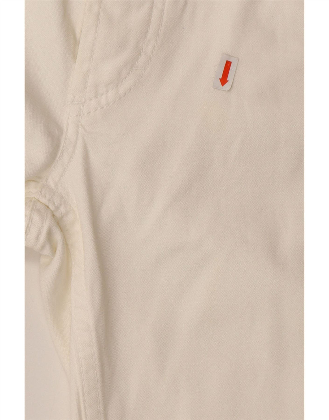 DOLCE & GABBANA Muške ravne traperice W34 L32 Bijeli pamuk