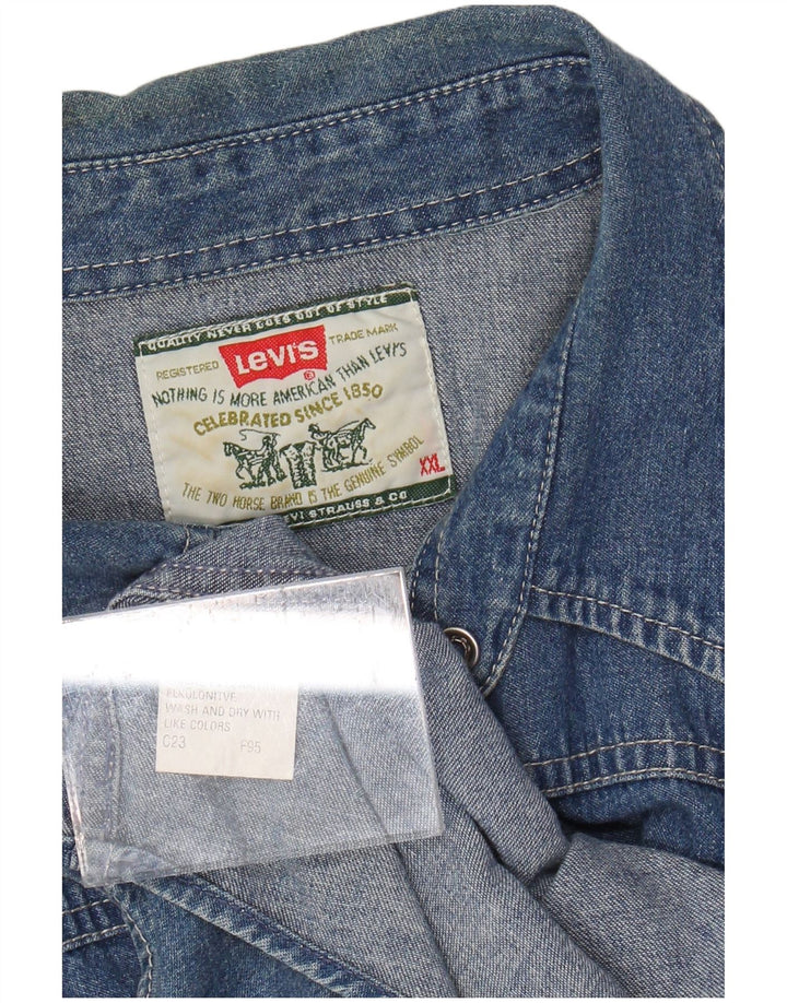 LEVI'S muška traper košulja 2XL plavi pamuk