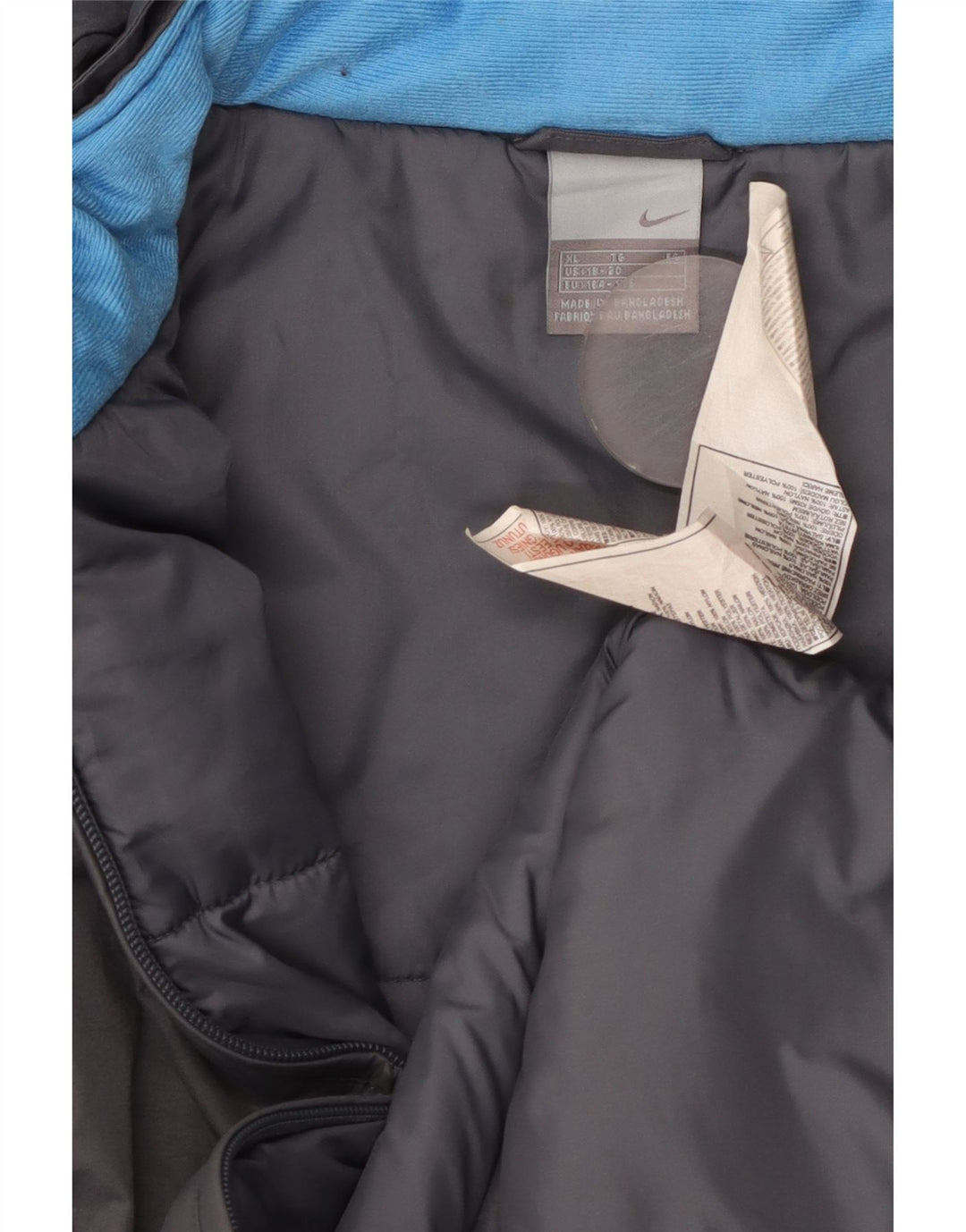 Nike dječačka vjetrovka s kapuljačom 15-16 godina XL siva najlonska jakna u boji