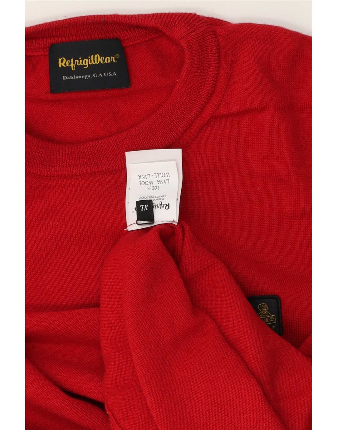 Refrigiwear muški džemper s okruglim izrezom XL od crvene vune