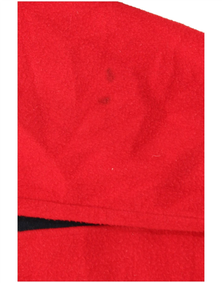 INVICTA muška džemperica od flisa s grafičkim zatvaračem i izrezom, mala crvena boja