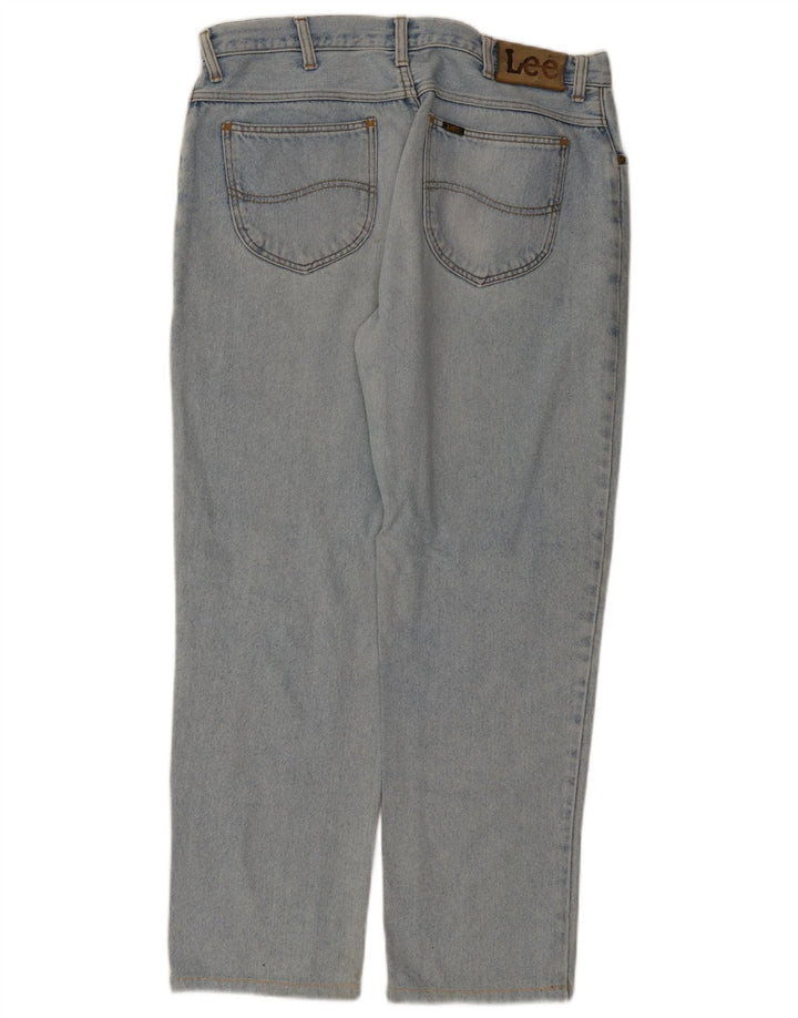 Lee Mens Phoenix Straight Jeans W38 L29 Plavi pamuk
