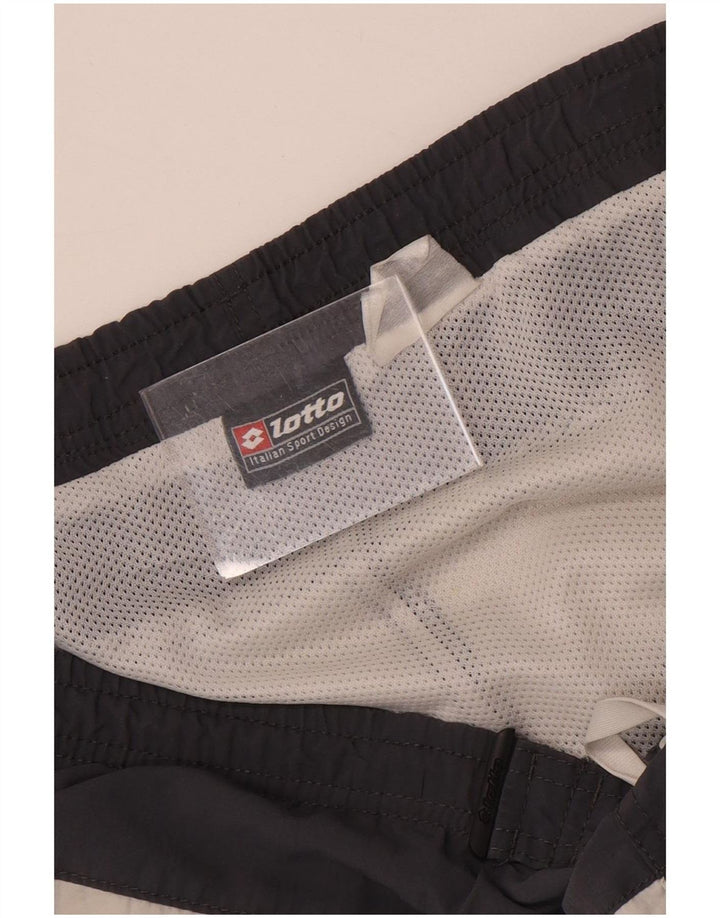 Lotto Mens Swimming Shorts Large Grey Colourblock