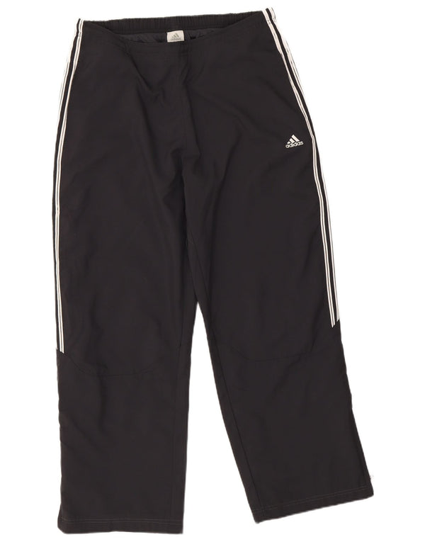 Adidas Womens Tracksuit Trousers Joggers UK 14 Medium Black Polyester