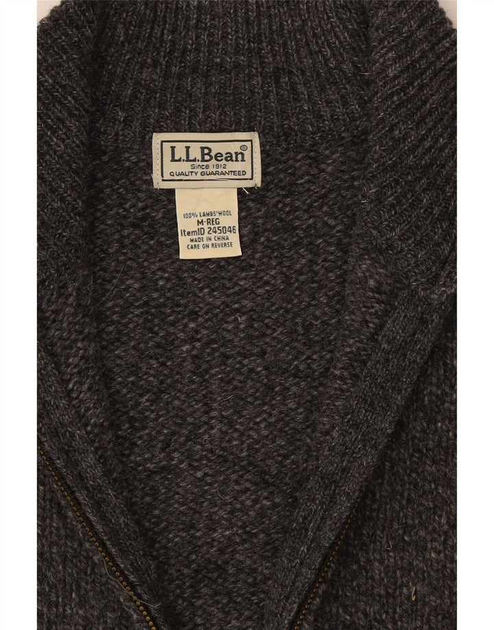 L.L.Bean muški kardigan džemper srednje sive boje od janjeće vune