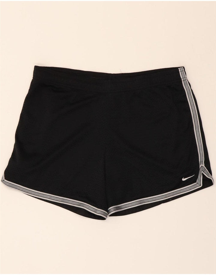 NIKE Womens Sport Shorts UK 18 XL  Black Polyester Vintage Nike and Second-Hand Nike from Messina Hembry 