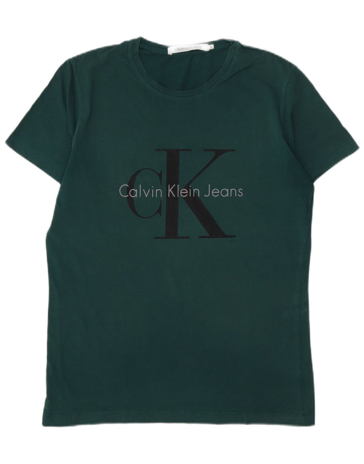 CALVIN KLEIN JEANS Muška majica kratkih rukava s grafičkim motivima Srednje zelena