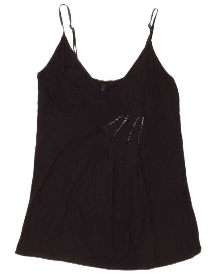 Benetton Ženski Cami Top UK 12 srednje crne boje