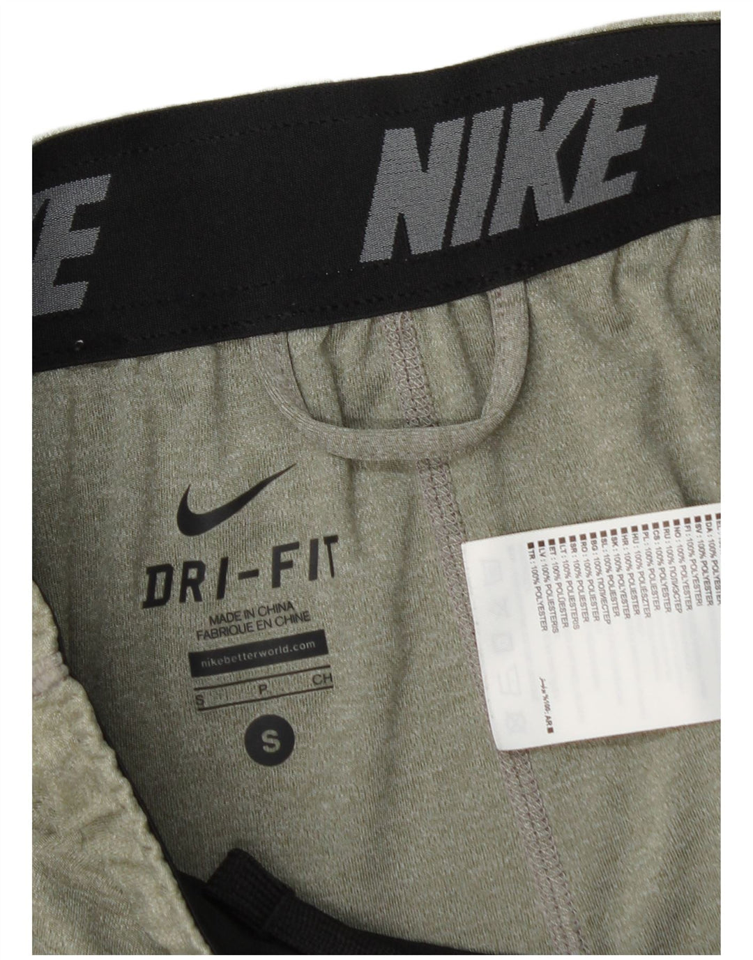 Nike muške Dri Fit sportske kratke hlače male zelene boje od poliestera
