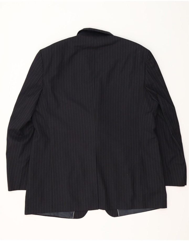 Marks & Spencer muška jakna sako s 3 gumba UK 48 2XL tamnoplava prugasta