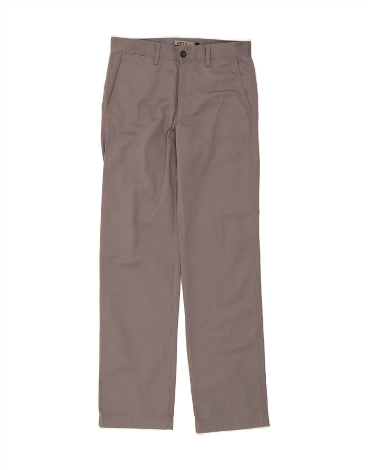 SIXTY Mens Straight Chino Trousers W31 L31 Grey Polyester Vintage Sixty and Second-Hand Sixty from Messina Hembry 
