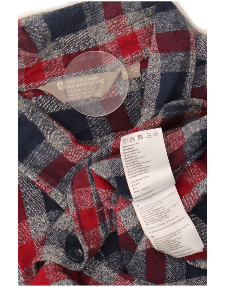 MOUNTAIN WAREHOUSE Muška flanelska košulja XL tamnoplavi karirani pamuk