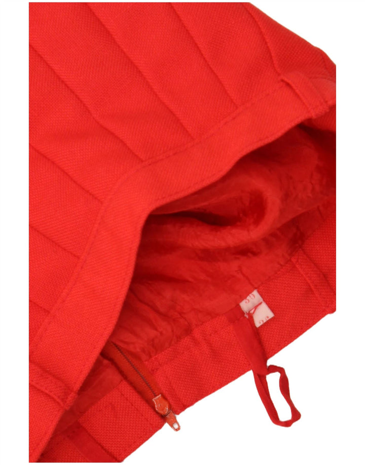 VINTAGE ženska plisirana suknja s noževima IT 36 XS W24 crvena