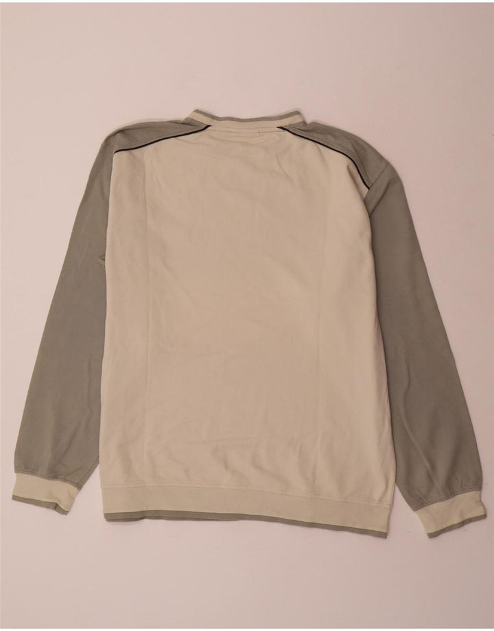 ASICS muški džemper 2XL sivobijeli pamuk u blokovima boja