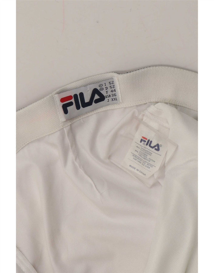 Fila muške kratke chino kratke hlače IT 52 XL W38 bijeli poliester u boji