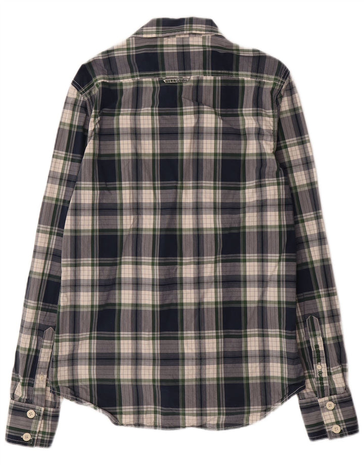 SUPERDRY muška košulja velika tamnoplava karirana pamuk