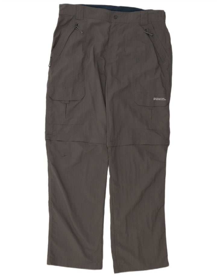 Mountain Warehouse muške ravne kargo hlače W38 L34 sivi najlon