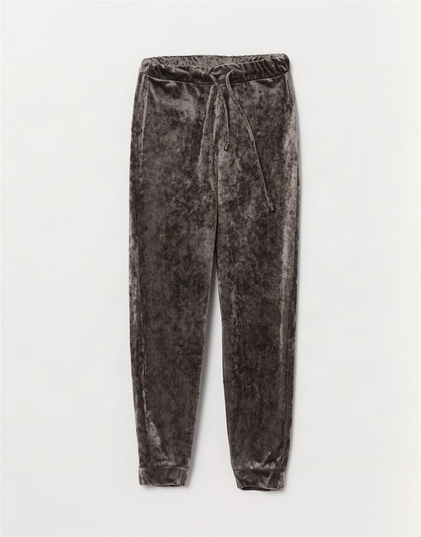 Marks & Spencer Ženske trenirke od velura, Joggers hlače UK 8, male sive