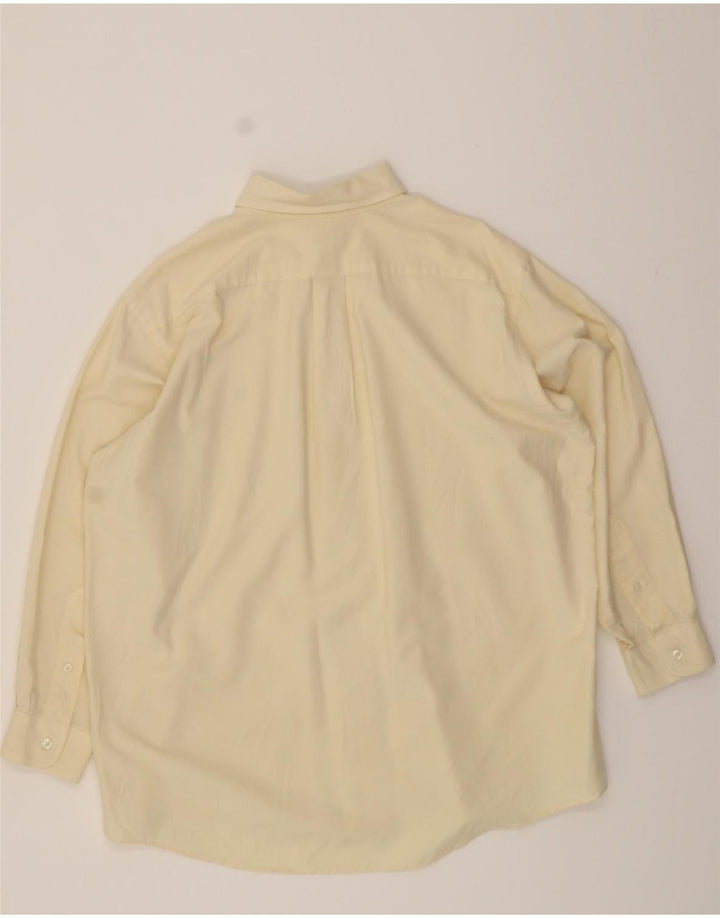 L.L.BEAN Mens Shirt Size 16 1/2 Large Yellow Cotton Vintage L.L.Bean and Second-Hand L.L.Bean from Messina Hembry 