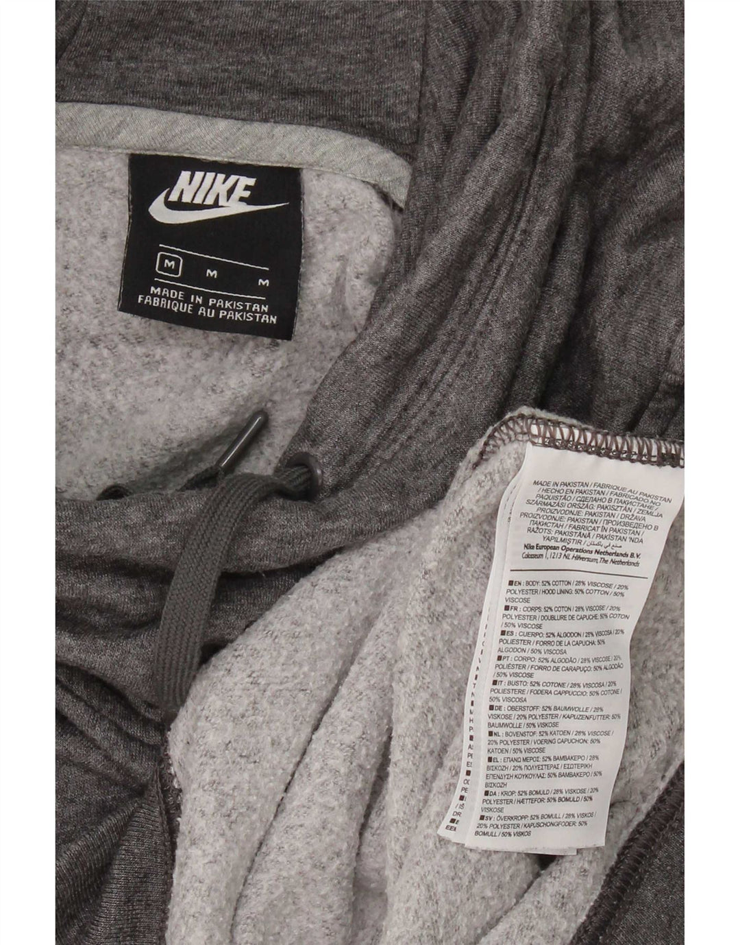 Nike Ženska majica s kapuljačom UK 14 Srednje sivi pamuk