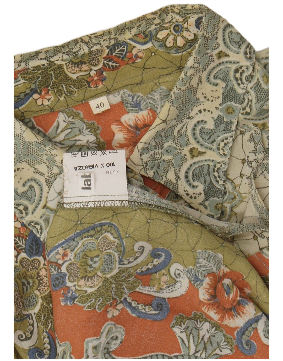 VINTAGE Ženska prevelika košulja bluza EU 40 srednje raznobojna paisley boja