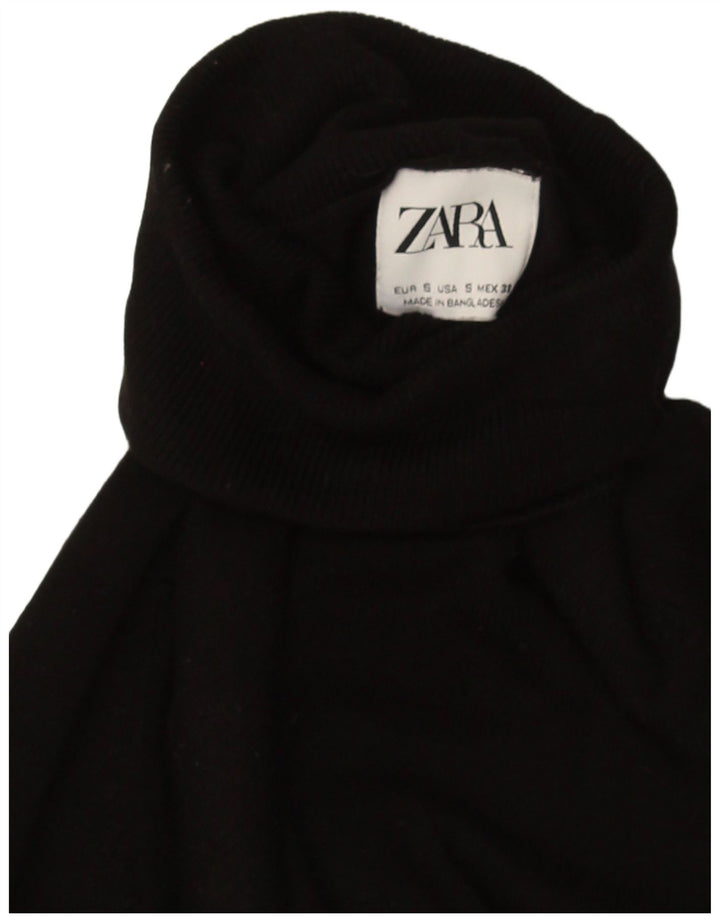 Zara ženski pulover s rol izrezom UK 10 Mali crni