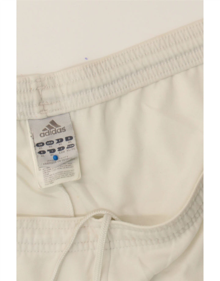 ADIDAS Mens Sport Shorts XL White Polyester Vintage Adidas and Second-Hand Adidas from Messina Hembry 