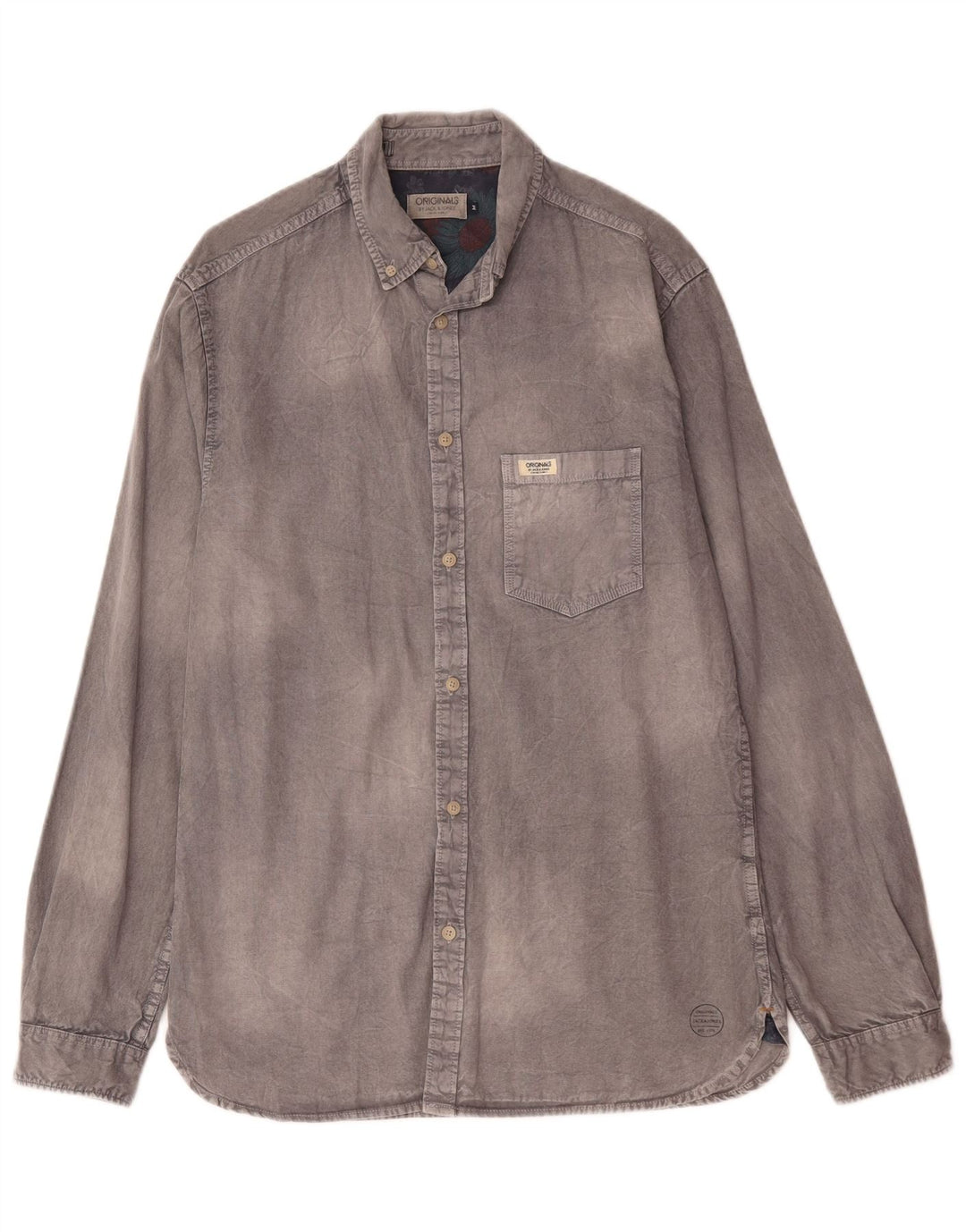 Jack & Jones muška košulja srednje sivi pamuk