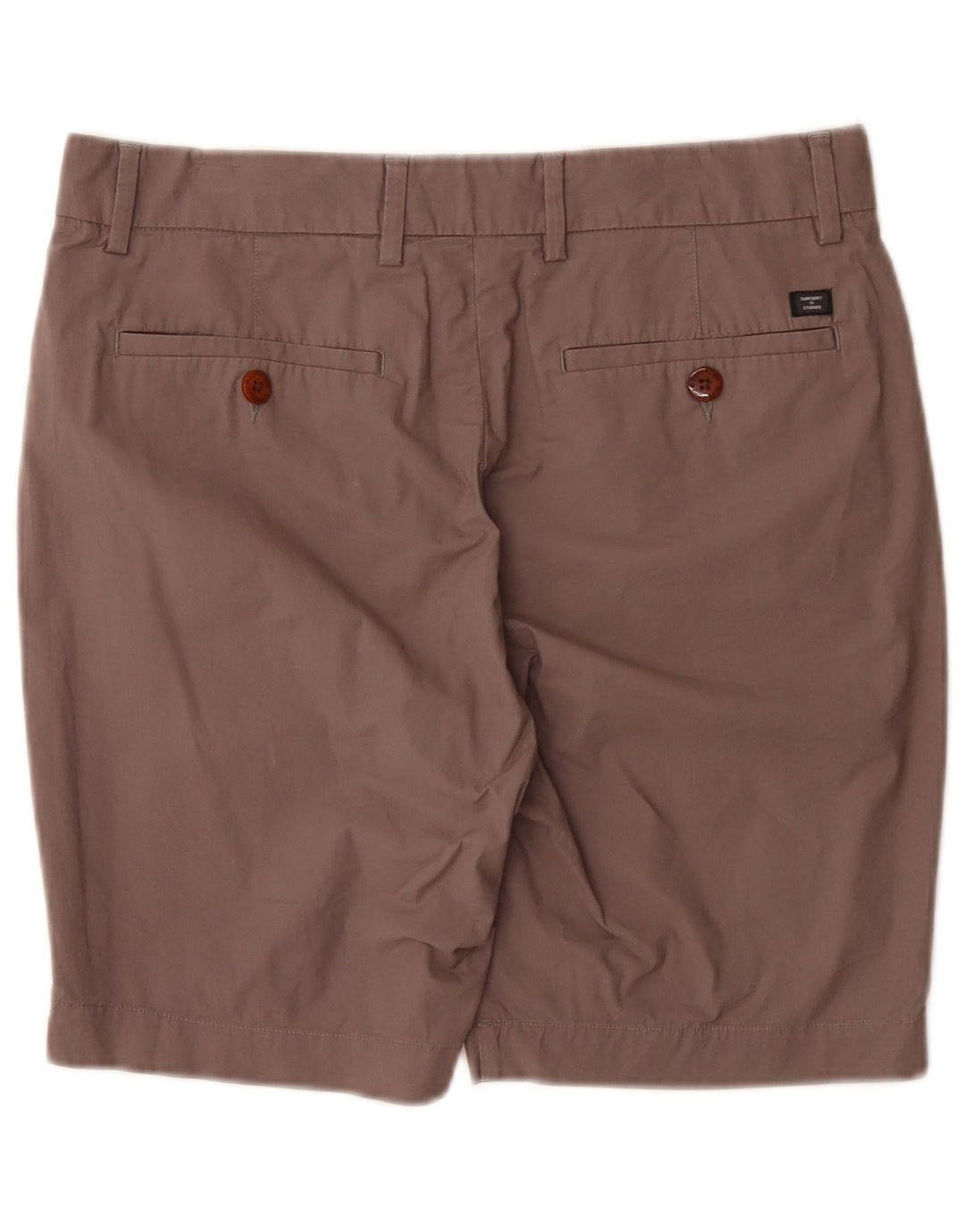 Superdry muške obične chino kratke hlače W32 veliki smeđi pamuk