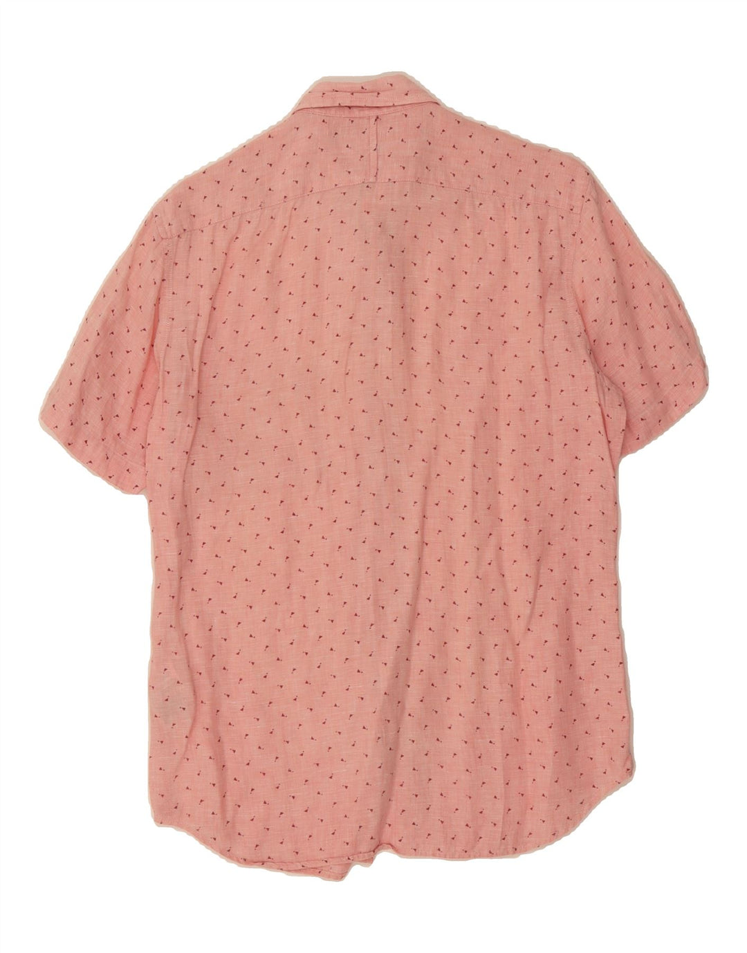 BANANA REPUBLIC Mens Camden Fit Abstract Pattern Shirt Small Pink Vintage Banana Republic and Second-Hand Banana Republic from Messina Hembry 
