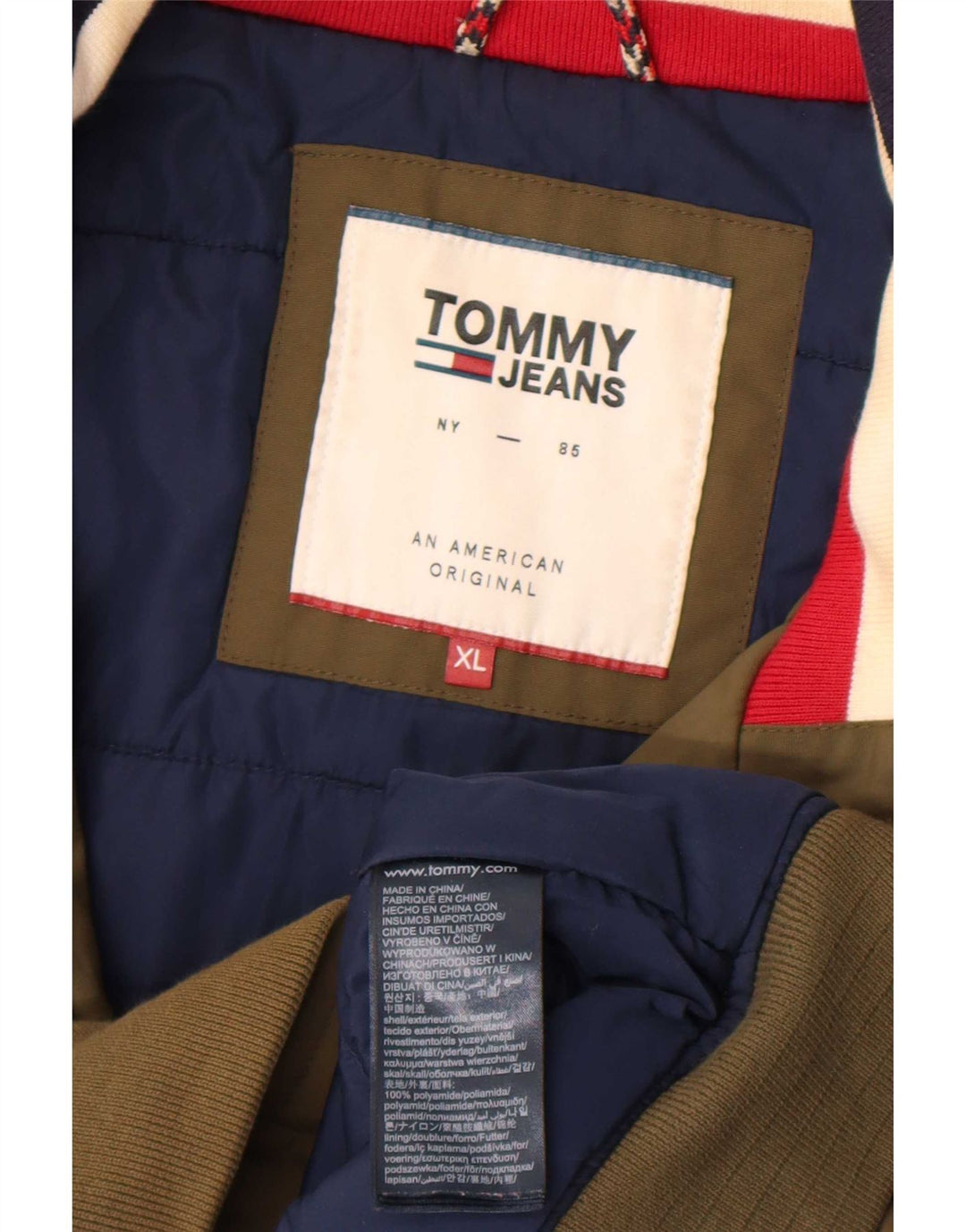 Tommy Hilfiger muška bomber jakna UK 42 XL kaki poliamid