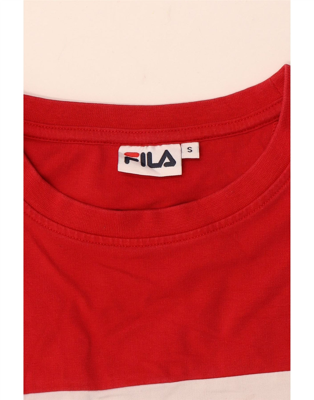 Fila Ženski džemper s grafičkim motivima UK 10 Small Red Colourblock