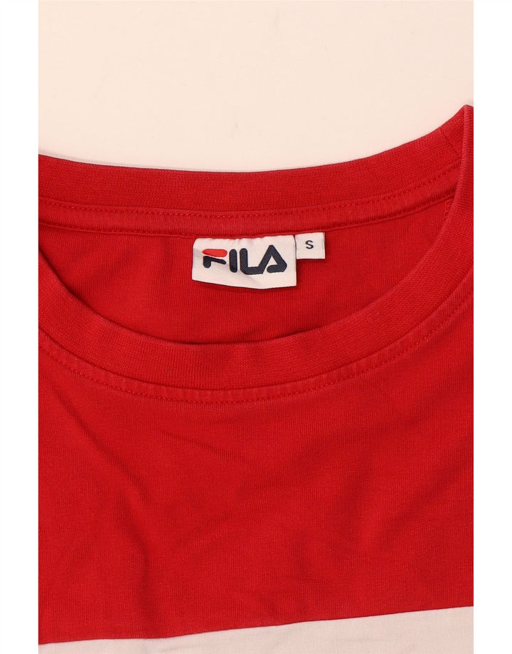 Fila Ženski džemper s grafičkim motivima UK 10 Small Red Colourblock