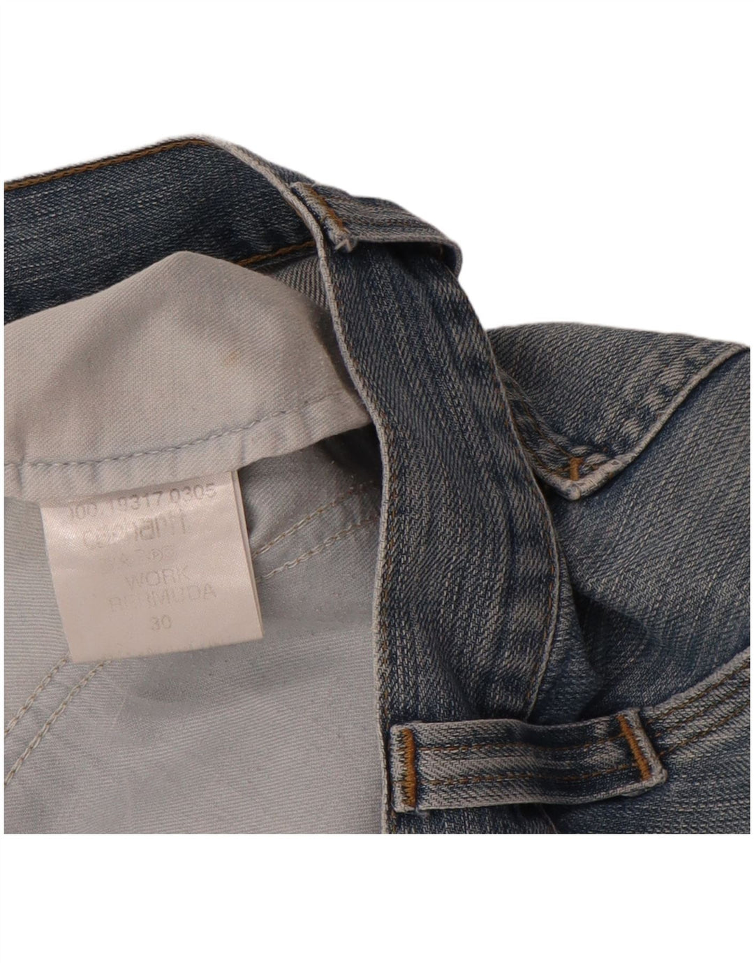 CARHARTT Muške bermuda traper kratke hlače W30 Srednje plavi pamuk