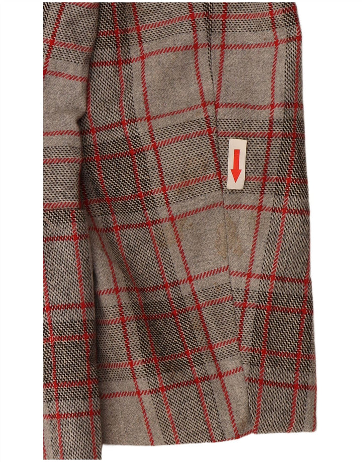 Vintage muška jakna s 2 gumba IT 52 XL sivi karirani