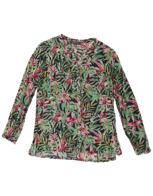 Laura Ashley Ženska košulja bluza UK 10 Mala raznobojna cvjetna pamuk