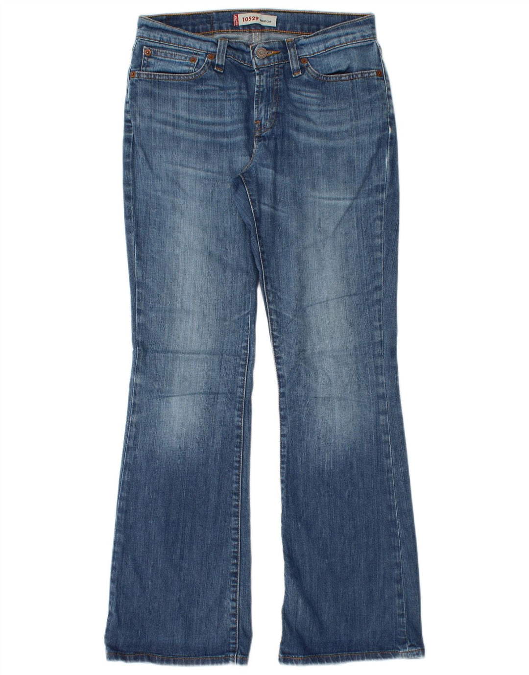 LEVI'S Ženske 10529 Bootcut traperice W29 L30 Plavi pamuk