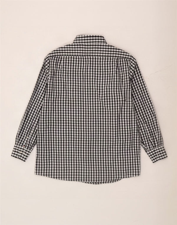 Tommy Hilfiger muška košulja veličina 17 1/2 XL crni pamuk od ginghama