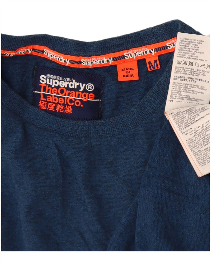 Superdry muška majica dugih rukava, srednje tamnoplavi pamuk