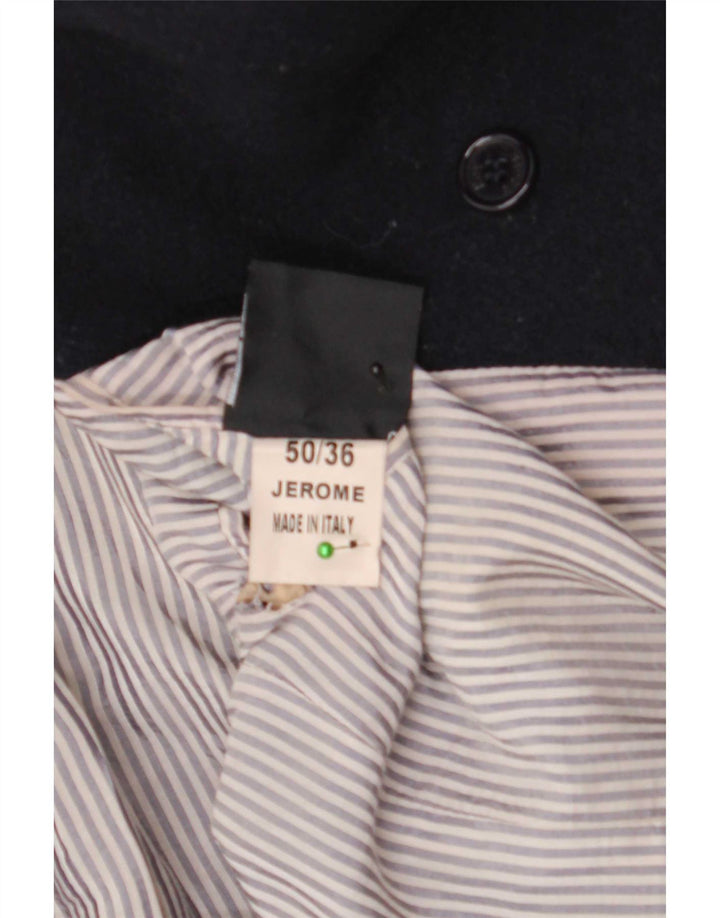 Roy Rogers Mens Pea Coat IT 50 Large Navy Blue Wool