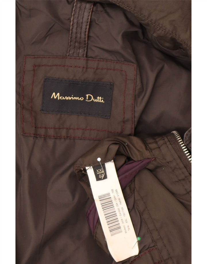 Massimo Dutti muška pomoćna jakna UK 44 2XL smeđi najlon
