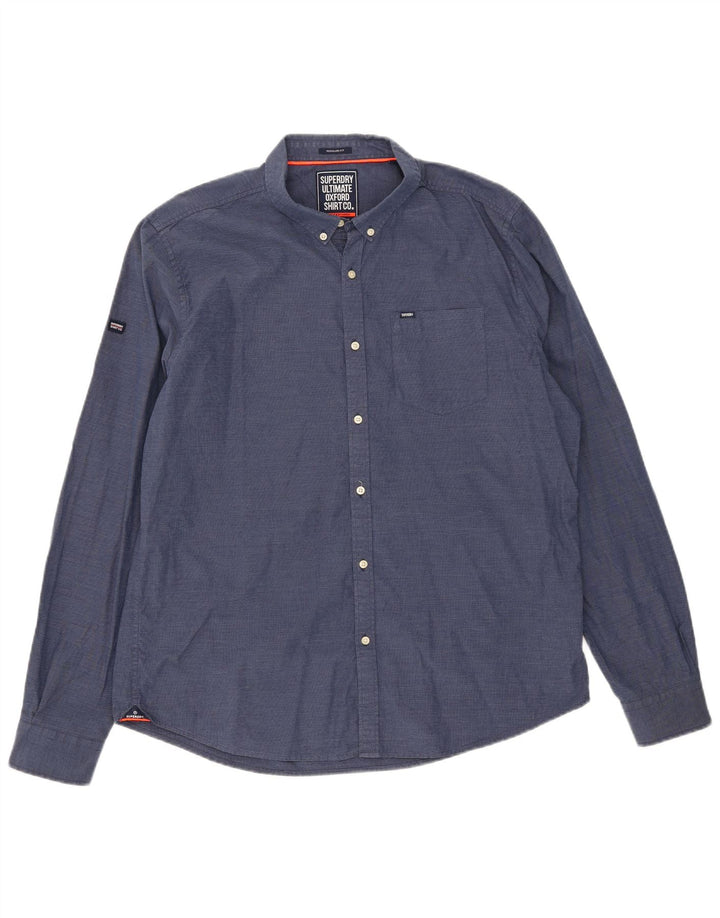 Superdry muška majica standardnog kroja XL plavi pamuk