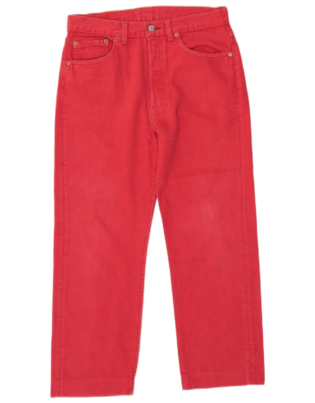 Levi's muške 501 ravne traperice W33 L27 crvene