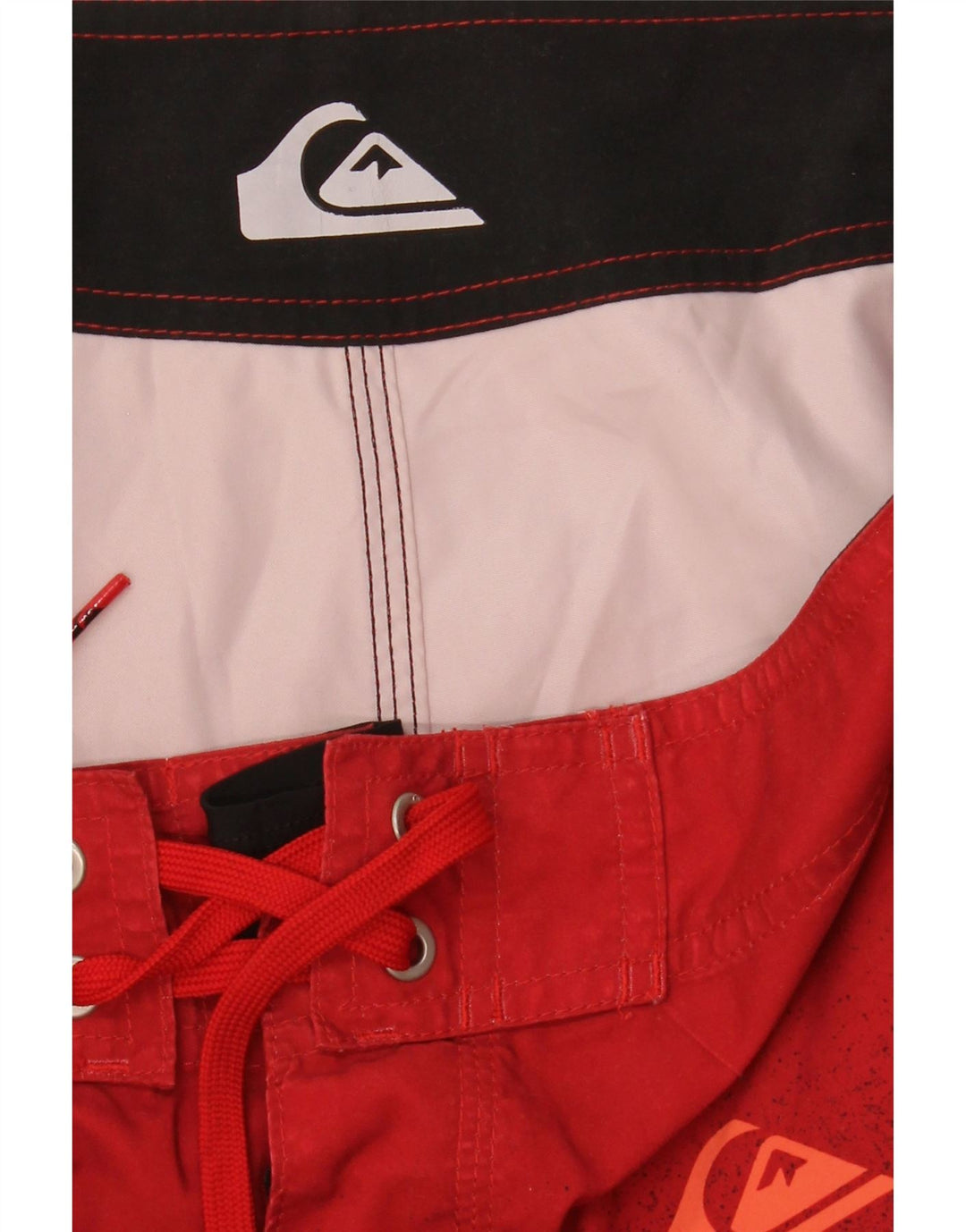 Quiksilver muške kratke hlače za kupanje s grafičkim motivima srednje crvene pruge