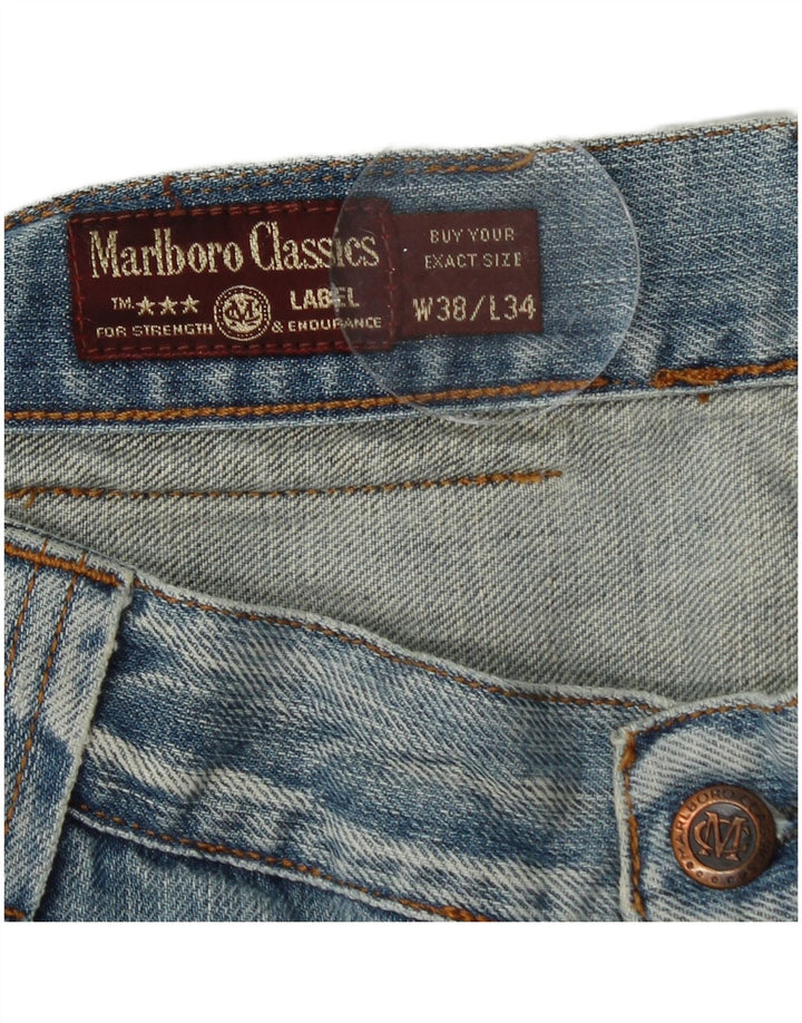 Marlboro Classics Mens Straight Jeans W38 L34 Plavi pamuk