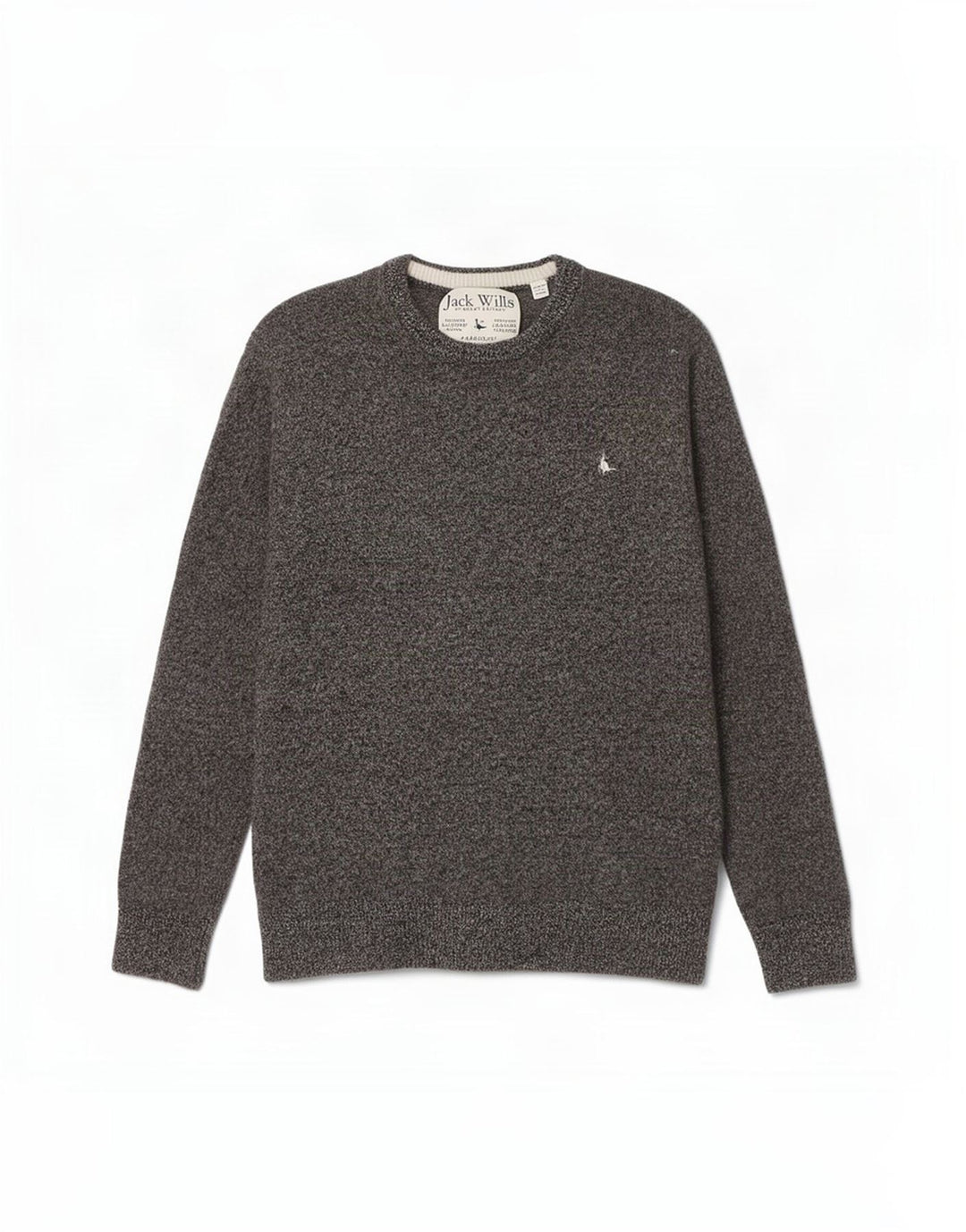 Jack Wills Ženski džemper s okruglim izrezom UK 12 srednje sivo s pjegama