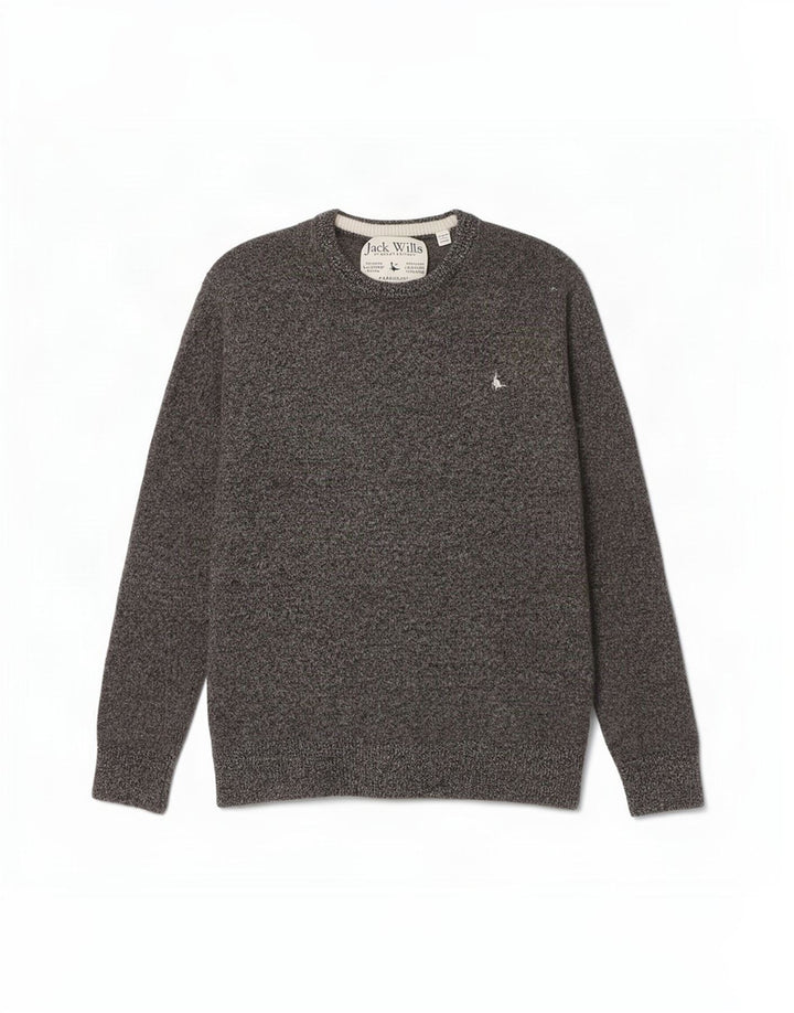 Jack Wills Ženski džemper s okruglim izrezom UK 12 srednje sivo s pjegama